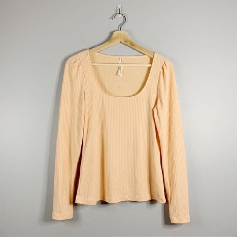 Free People Womens Milan Layering Velvet Long Sleeve Top Purple